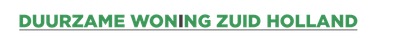 Duurzame woning Zuid Holland Logo